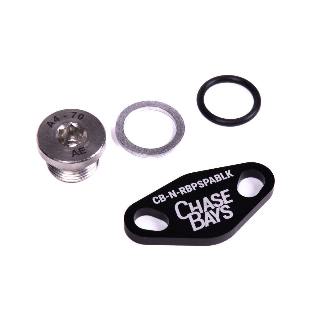 Chase Bays Hicas Delete Power Steering Pump Block Off